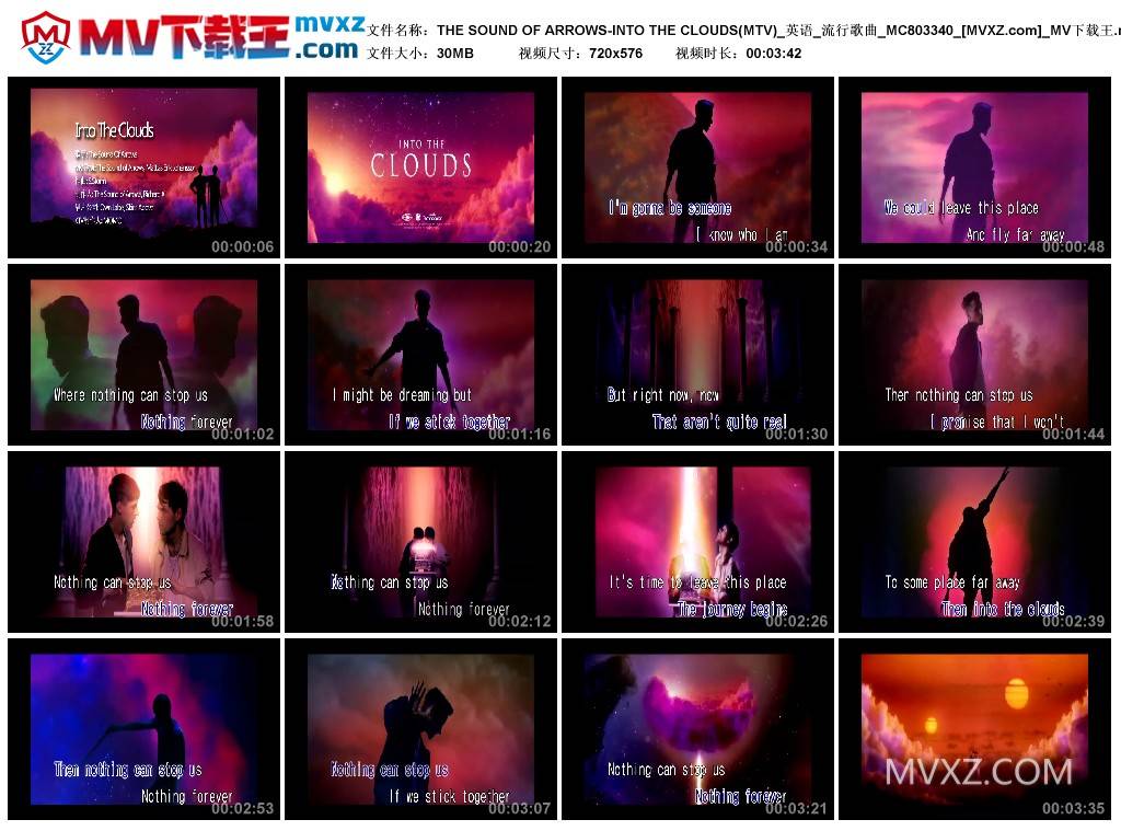 THE SOUND OF ARROWS-INTO THE CLOUDS(MTV)_英语_流行歌曲_MC803340